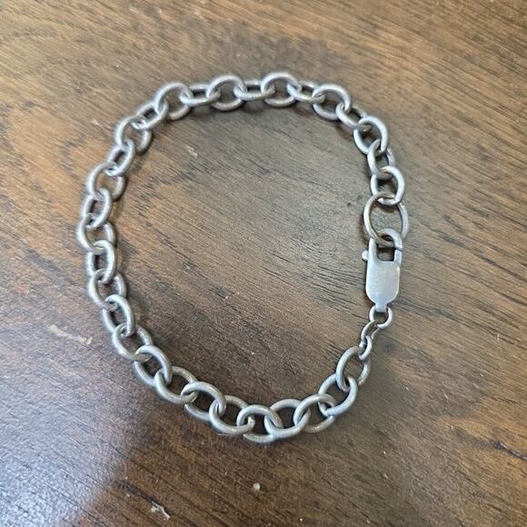 Sterling Silver Chain Link Bracelet – 7.5" – 12.52g – Lobster Clasp - Picture 1 of 16